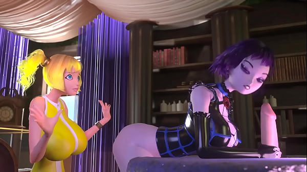 3DGSPOT - 多个鸡巴和两个巨乳女孩的疯狂 3D 卡通三人行！未经审查的性爱！